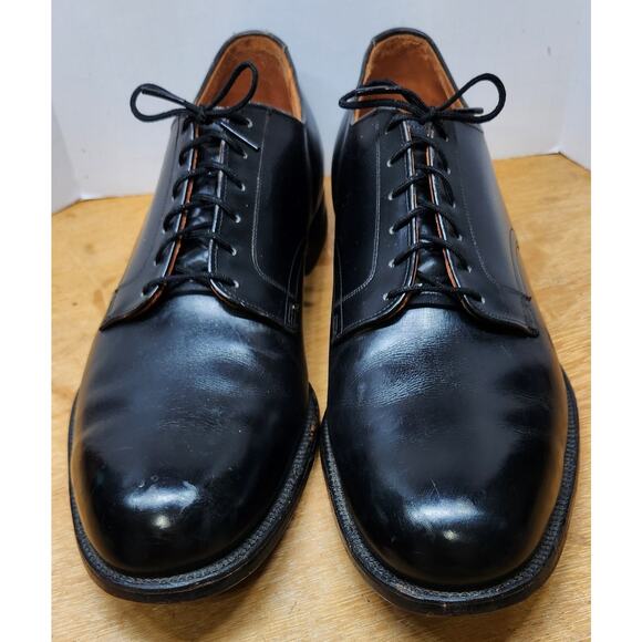 Vintage Endicott Johnson Oxford Dress Shoes Black Sz 11 N Stamped Dec 1962